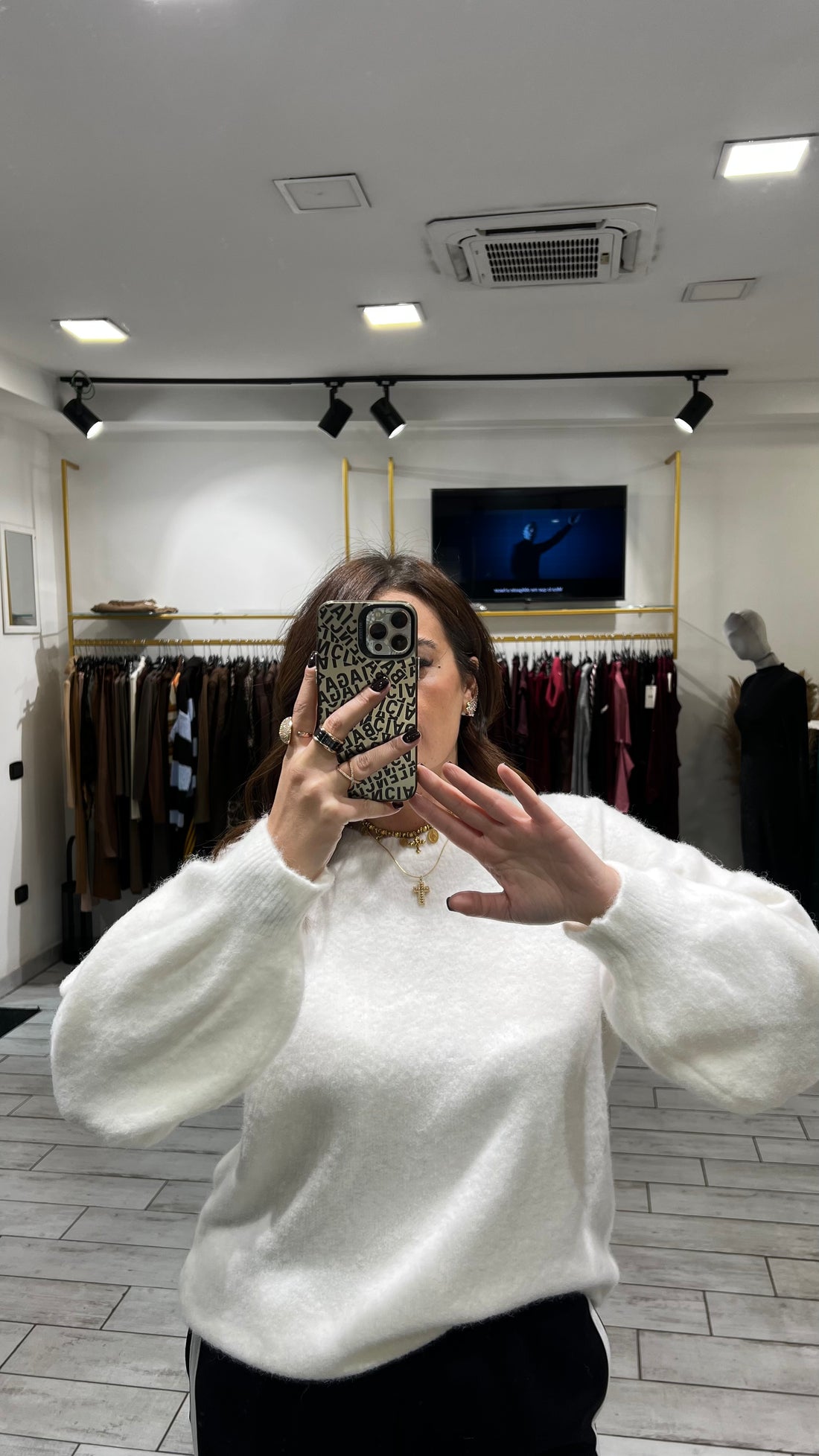 Maglione Cisab Bianco