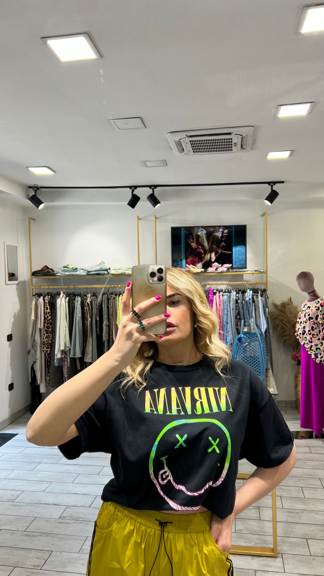 T-Shirt Rock Nirvana Smile