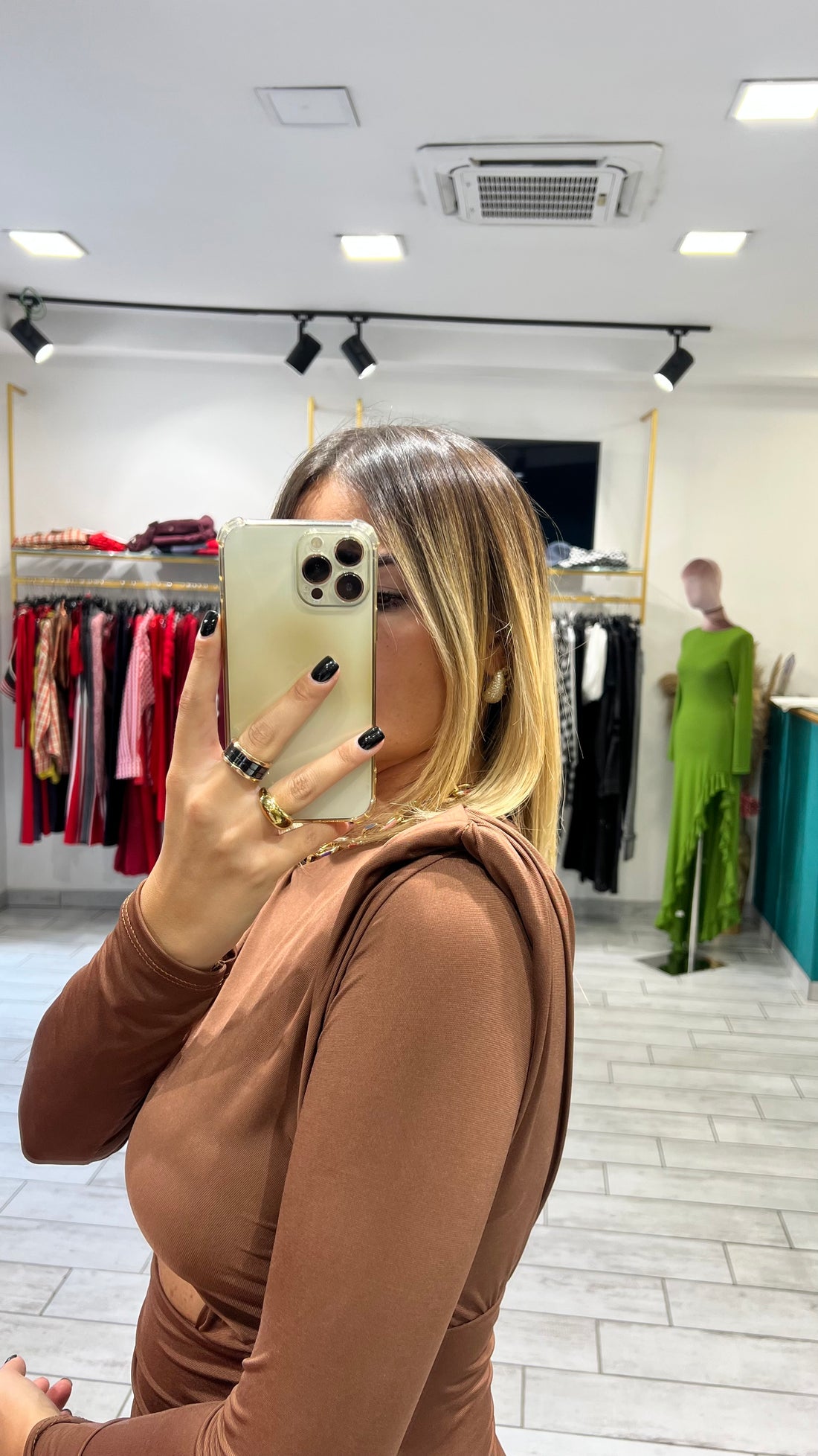 Dress Vale Marrone