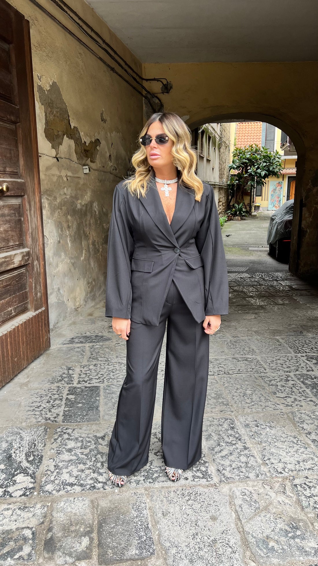 Tailleur Linda Nero