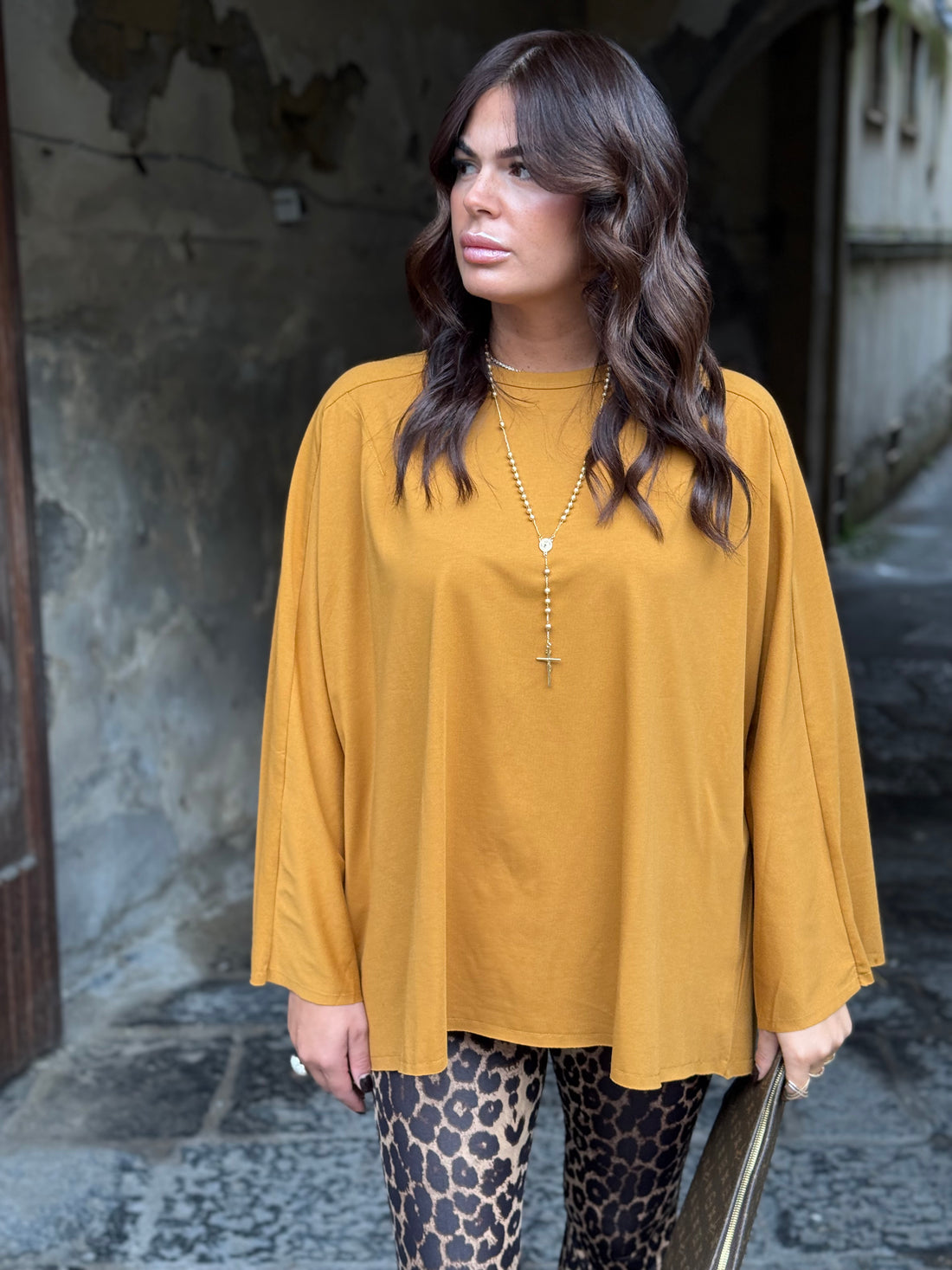 Maxi Shirt Itta Senape