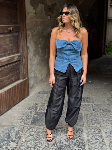 Pantalone Cargo Farah Nero
