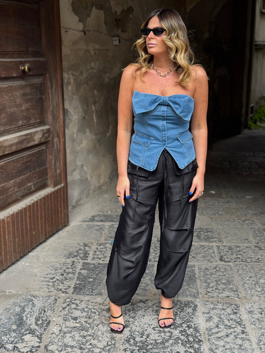 Pantalone Cargo Farah Nero