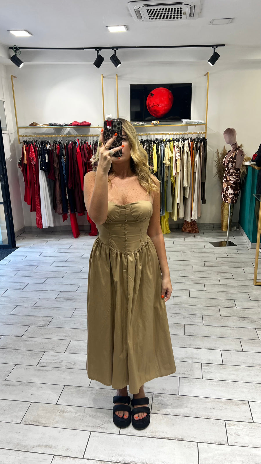 Dress Giulia Camel