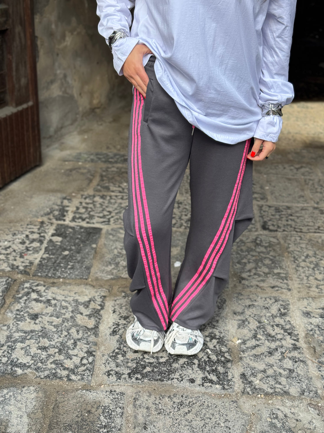 Pantatuta Adi Grigio/Rosa