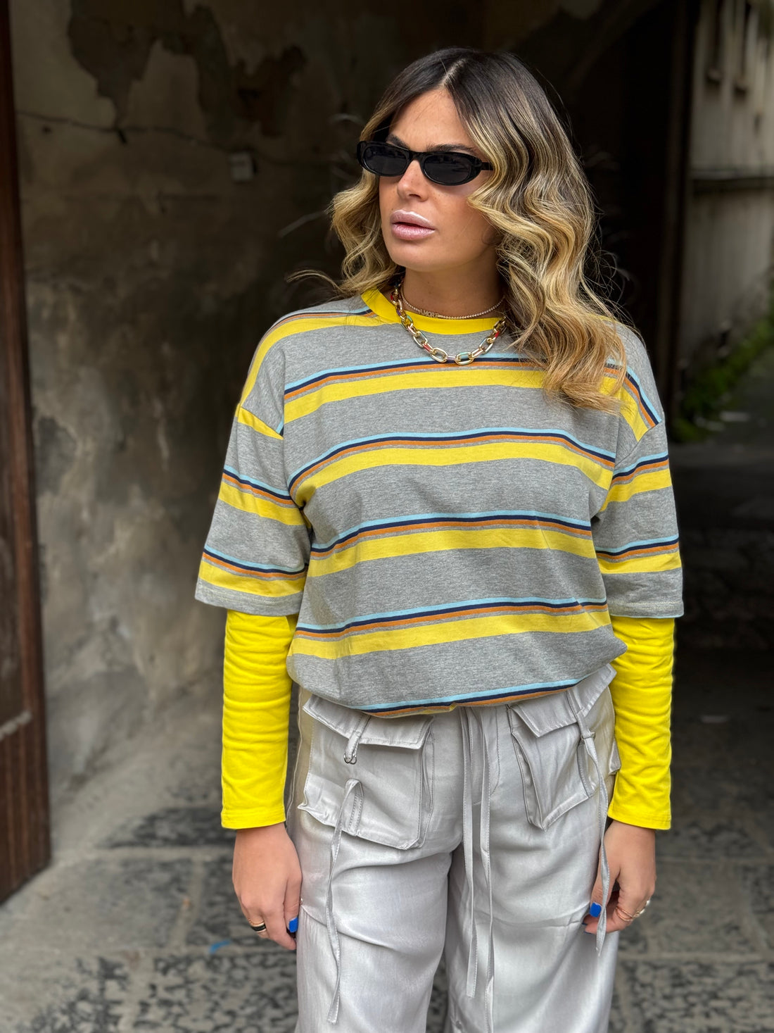 T-Shirt Favor con manica a polo