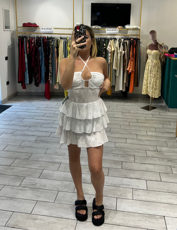 Mini Dress San Gallo Bianco