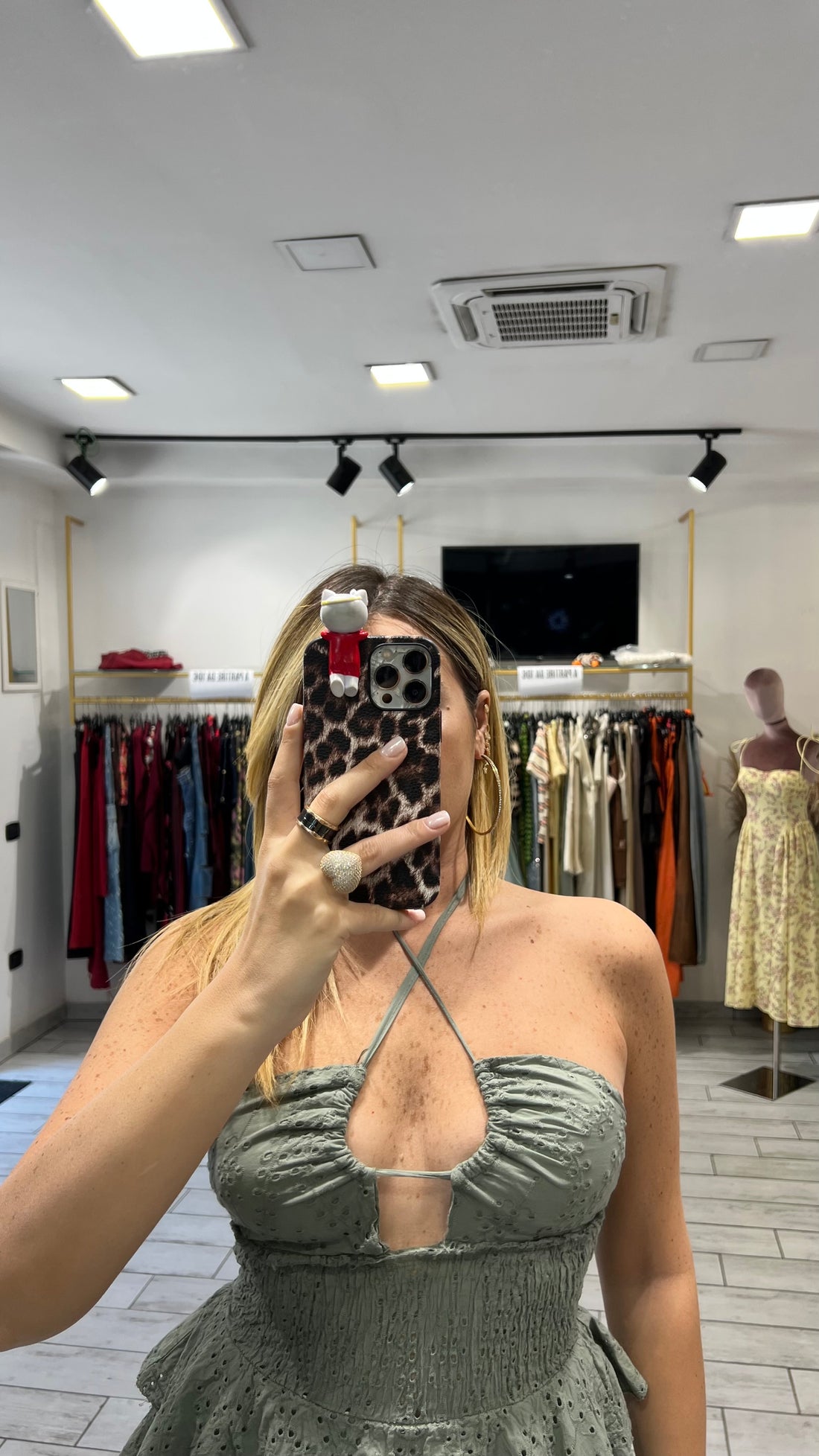 Mini Dress San Gallo Verde