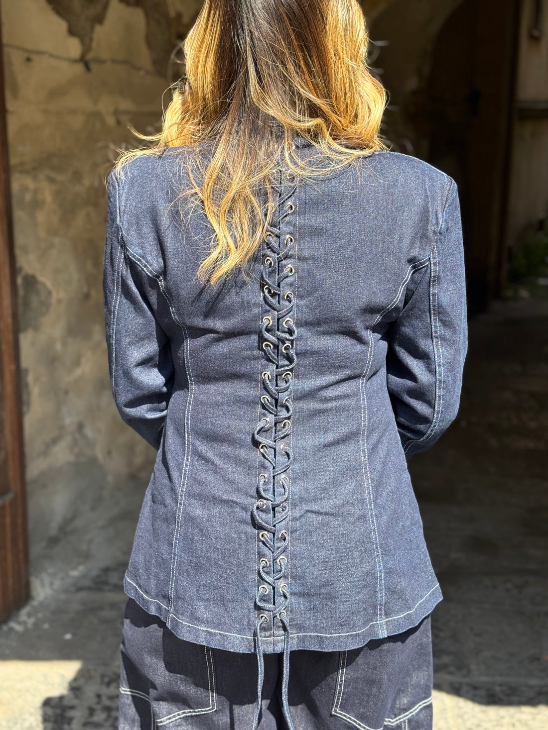 Giacca Net in denim