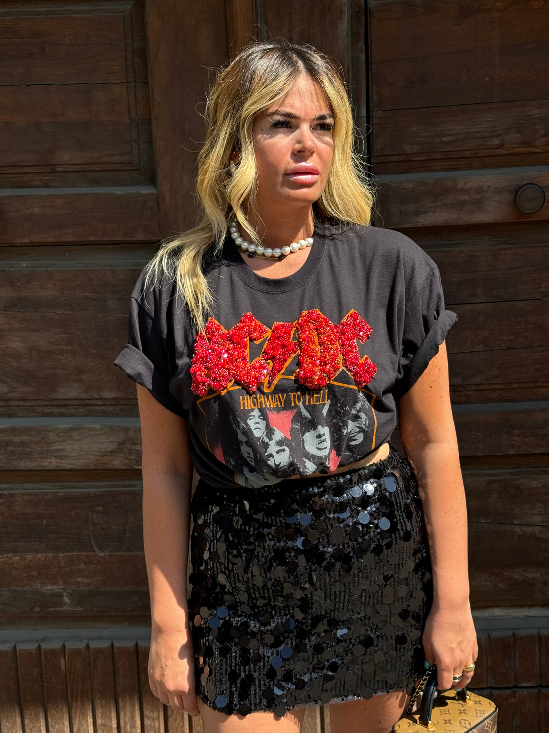 T-Shirt Rock ACDC Fire Hell
