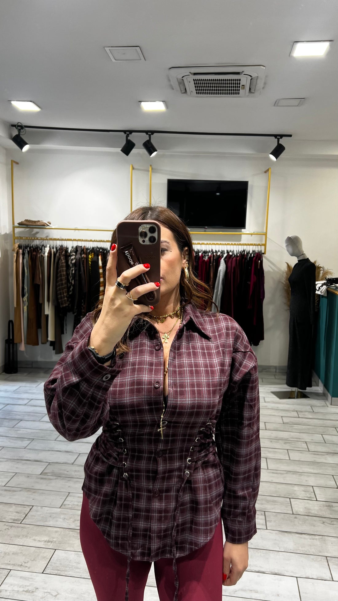 Camicia Kamilah Bordo