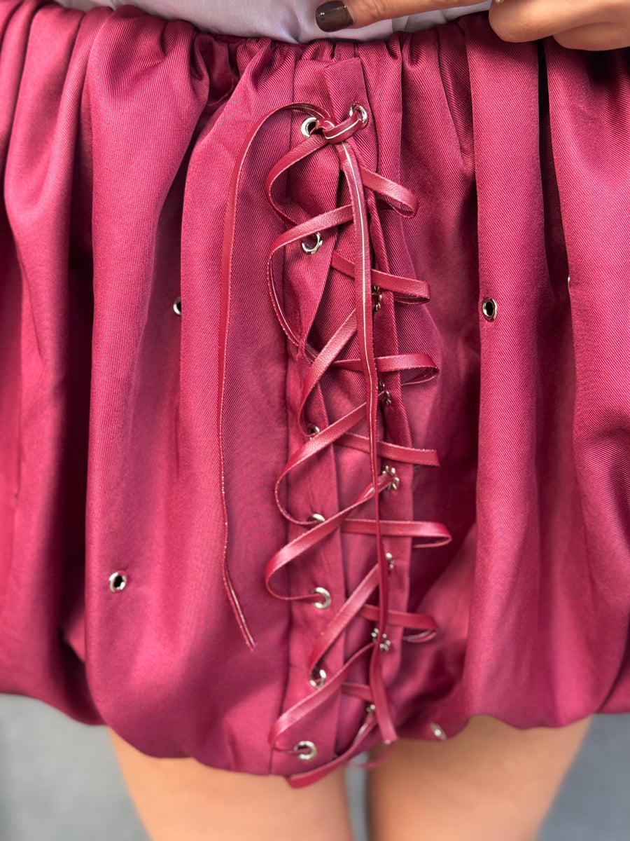 Gonna Taylor Bordo a pantaloncino