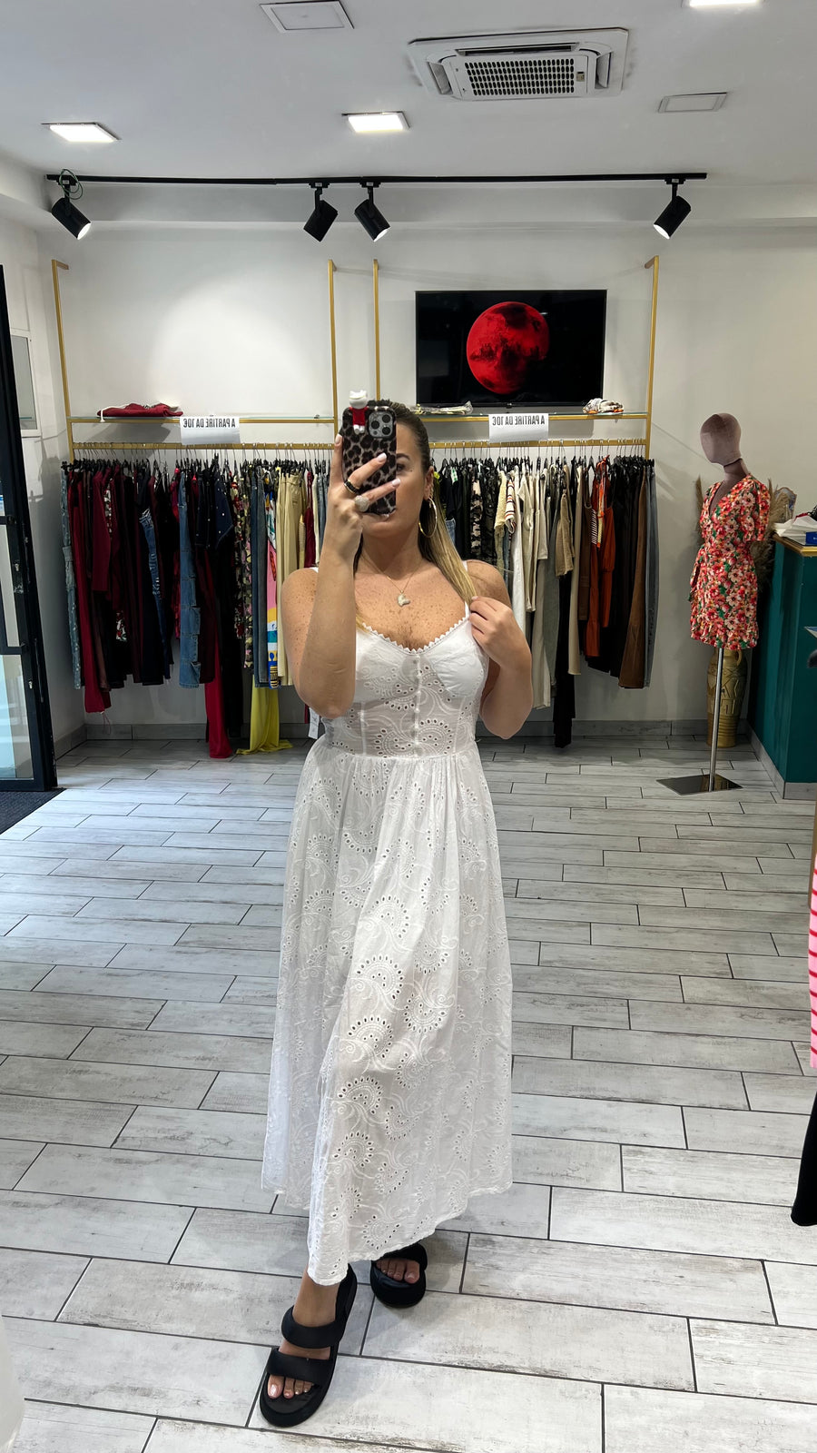 Dress Vientha Bianco in pizzo San Gallo