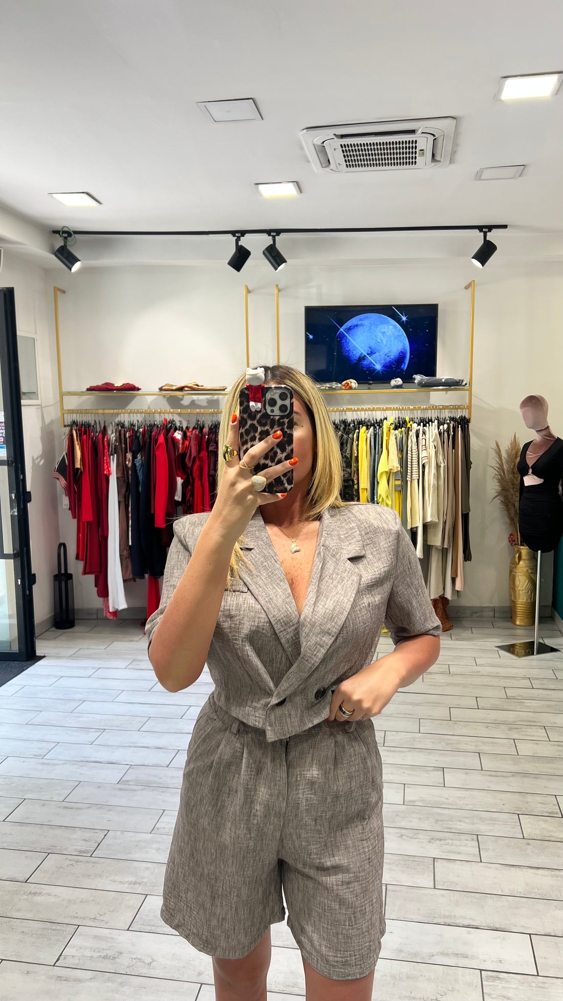 Coordinato Amber Grigio Bruciato