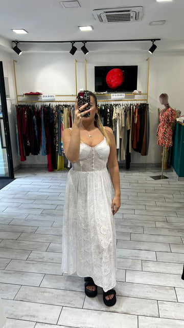 Dress Vientha Bianco in pizzo San Gallo