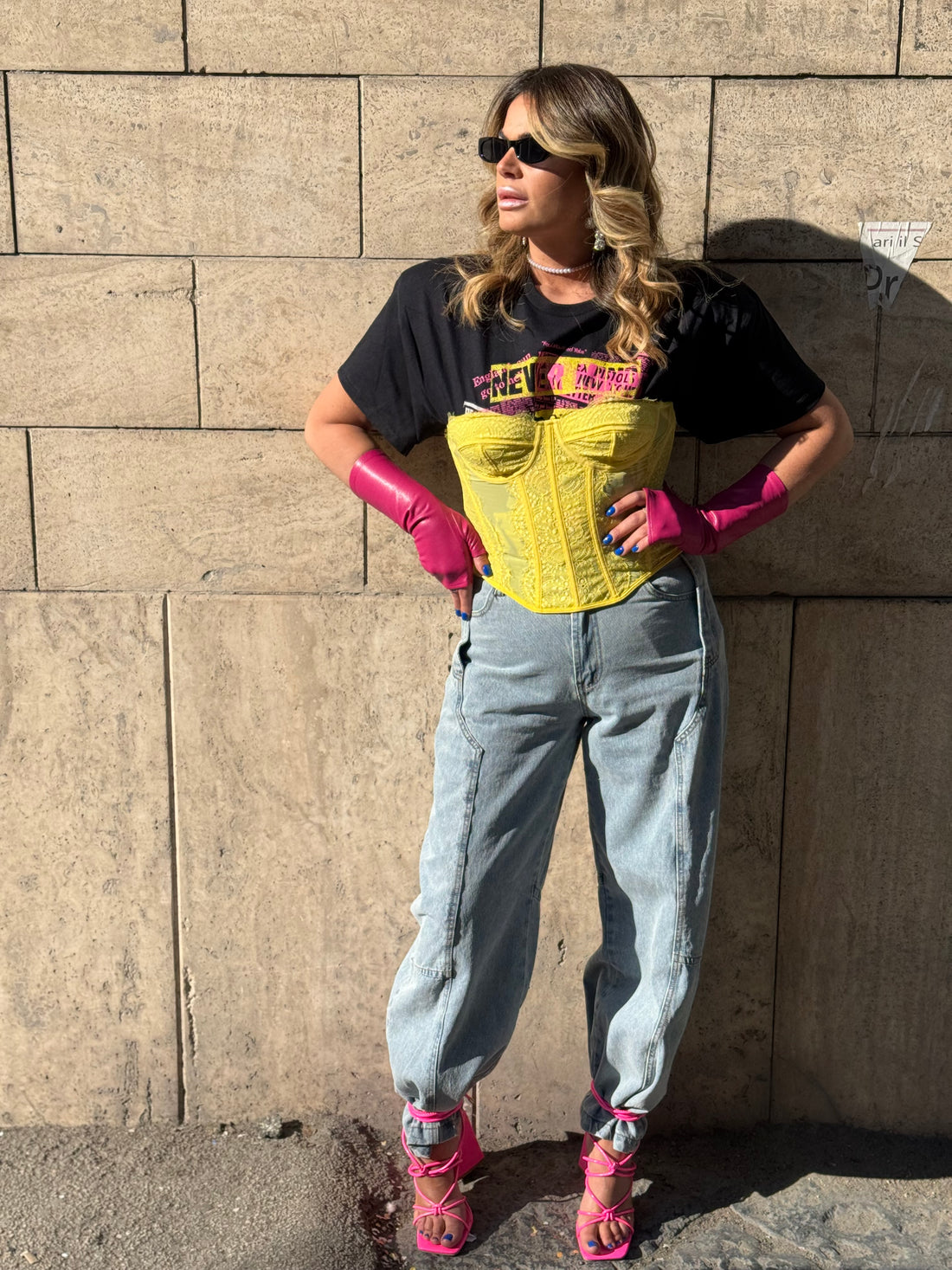 Set T-Shirt Rock Sex Pistols con Bustino