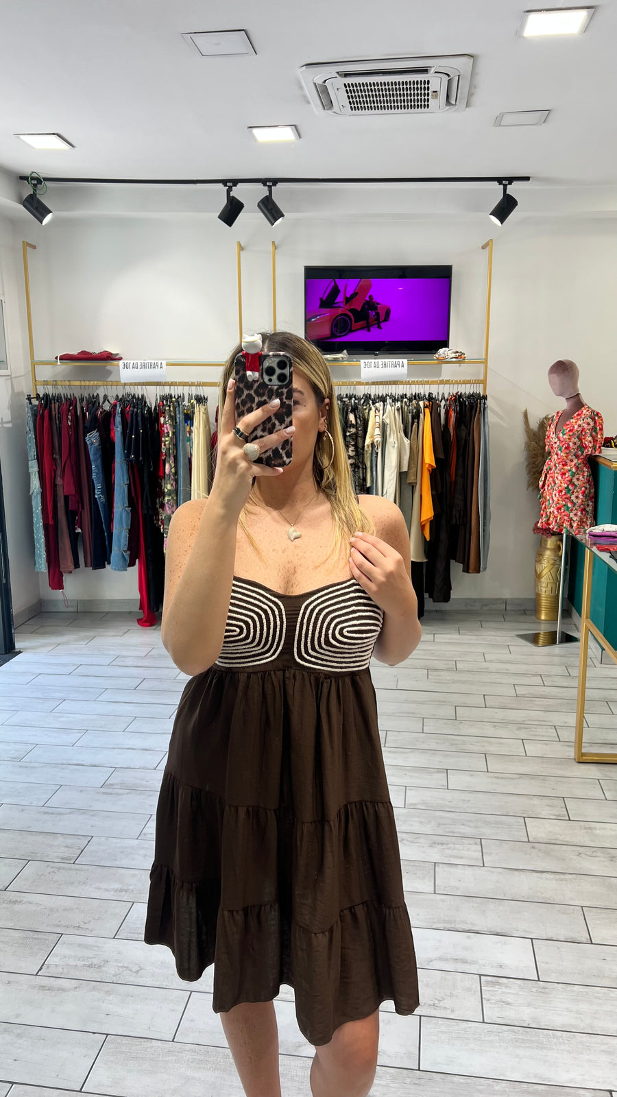 Dress Olga Marrone