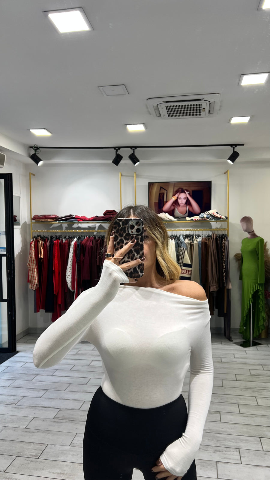 Maglia Fiore Bianca