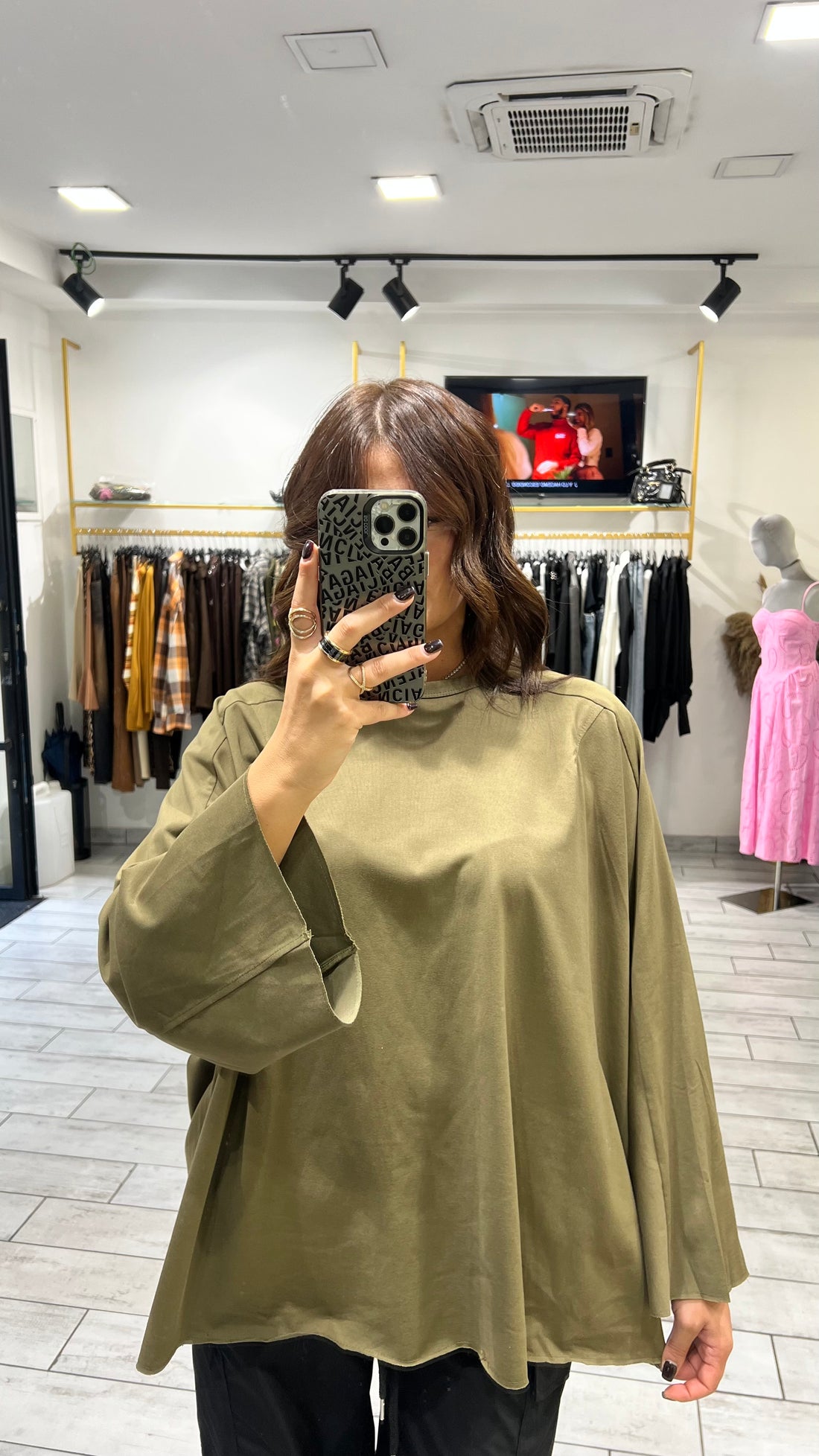 Maxi Shirt Itta Verde Militare