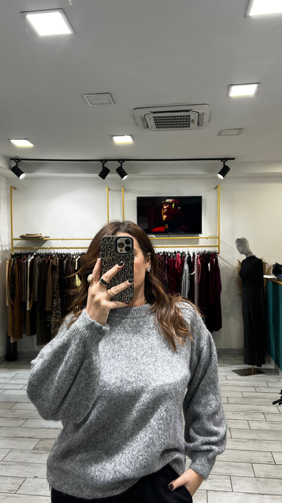 Maglione Cisab Grigio