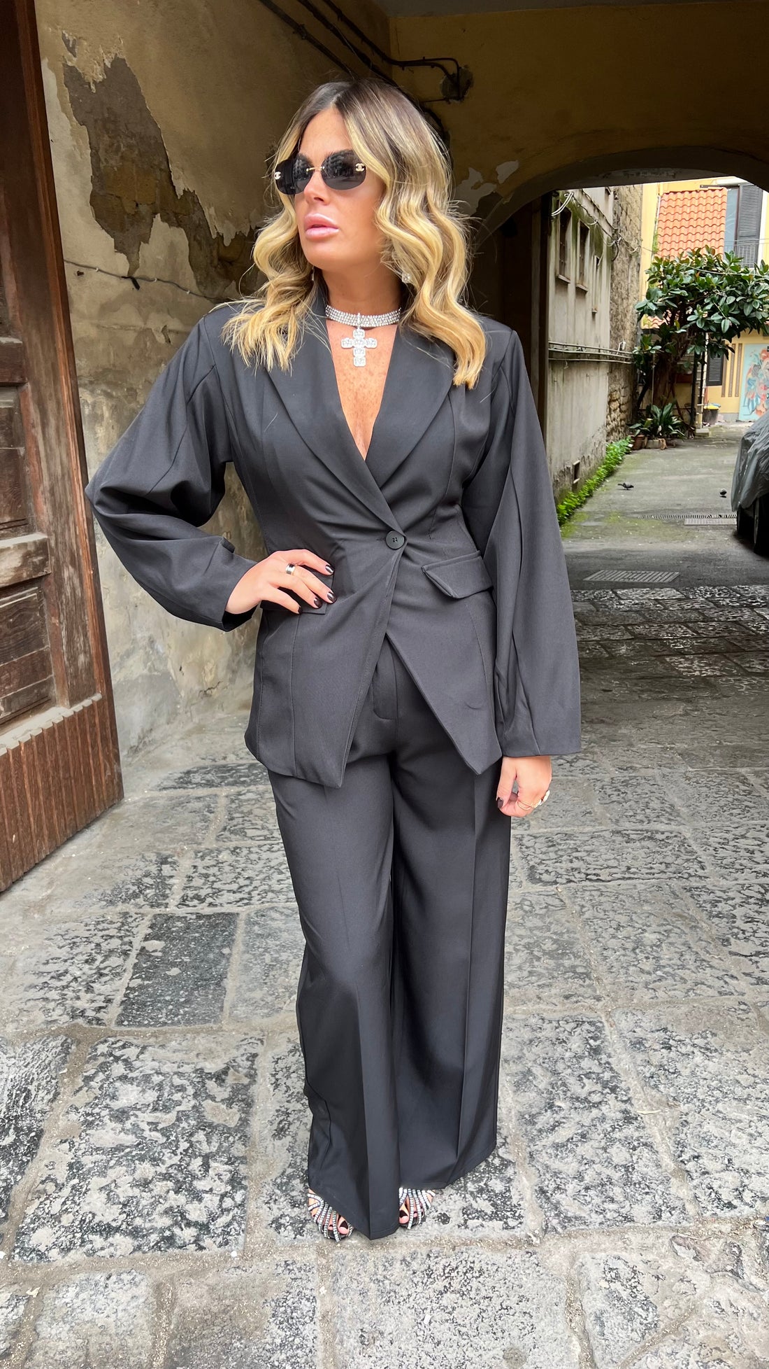 Tailleur Linda Nero