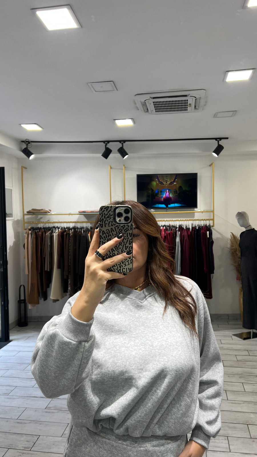 Coordinato Terry Grigio