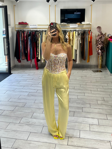 Pantalone Satin Giallo