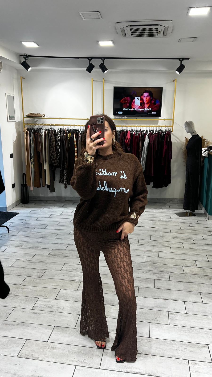 Leggings Isela Marrone