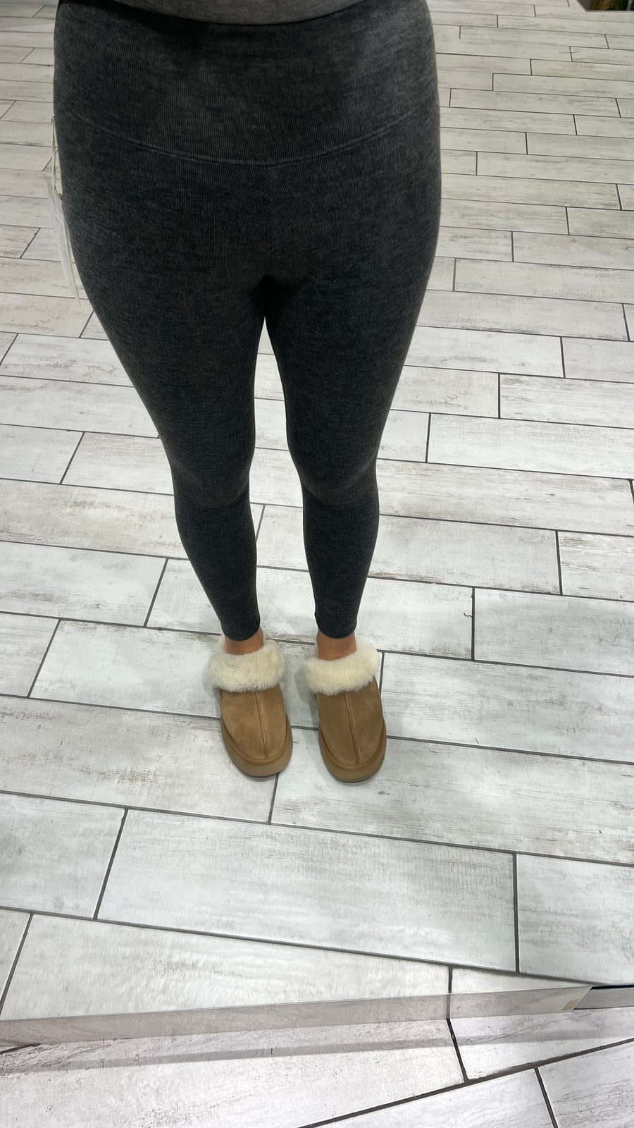 Leggings Pile Grigio Scuro
