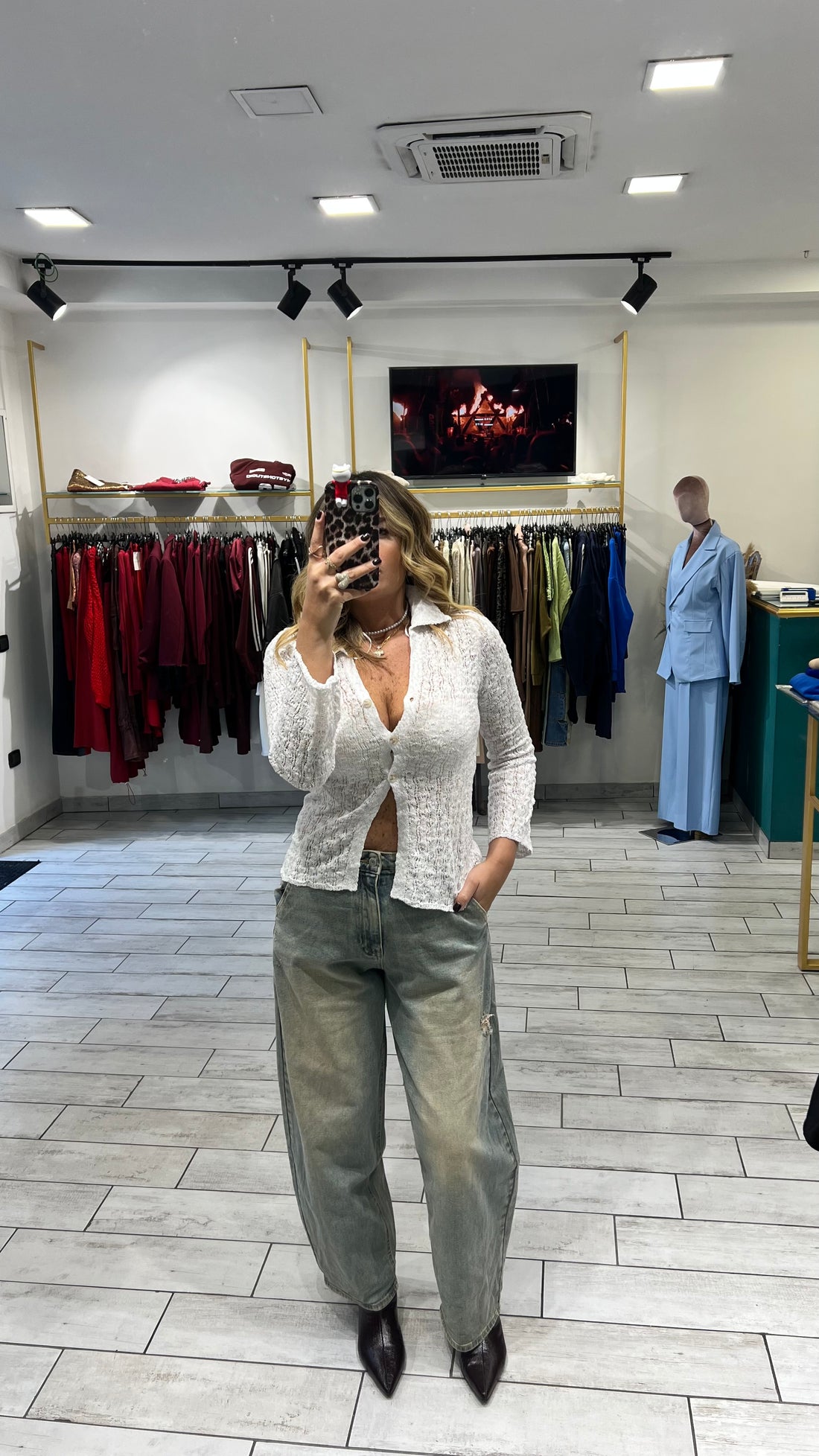 Maglia Sienna in filo Bianca