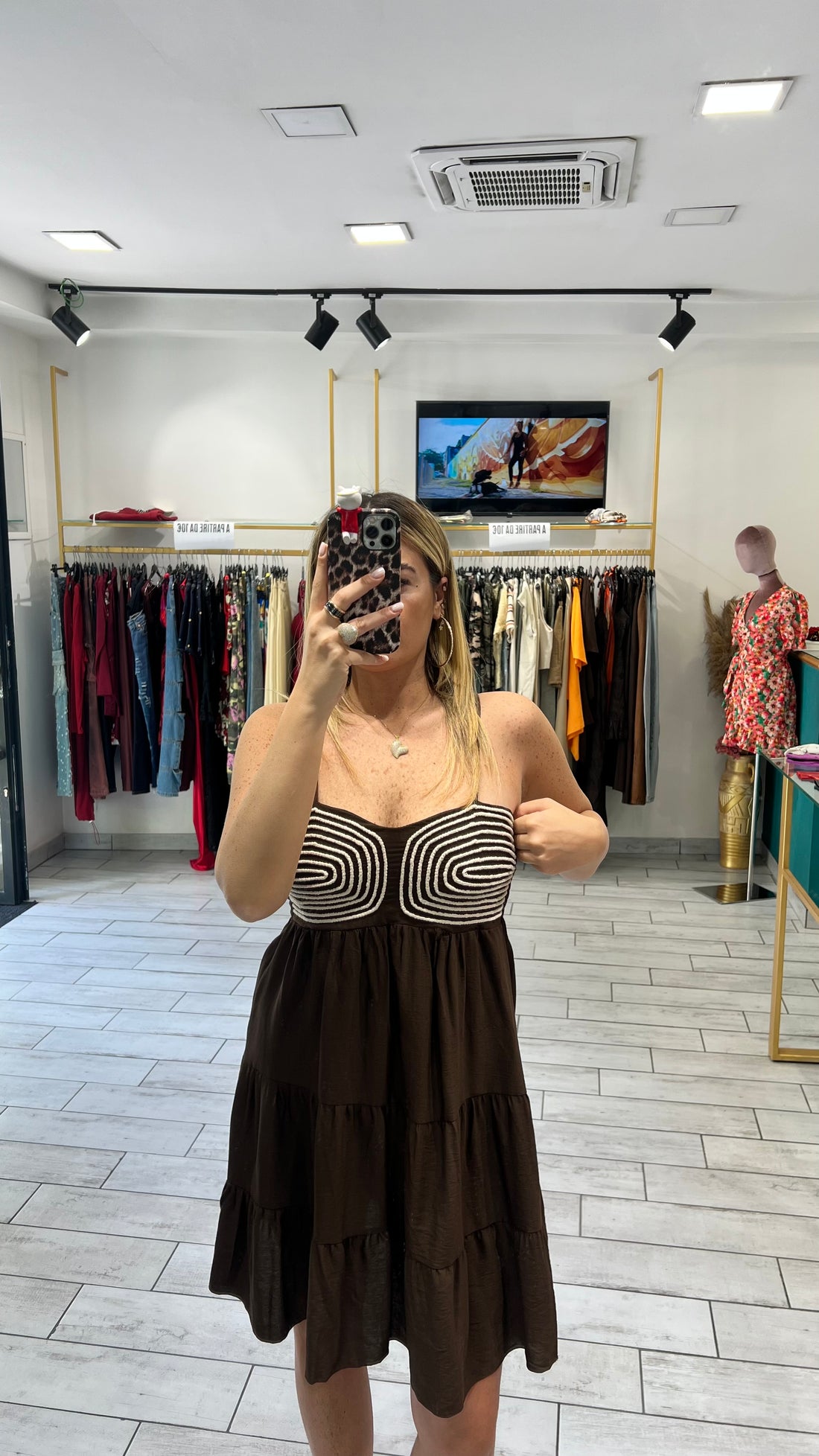 Dress Olga Marrone