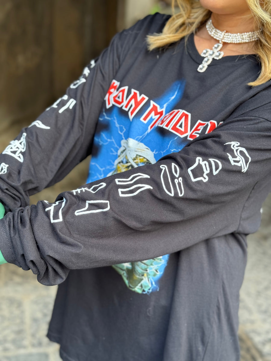 T-Shirt Rock Iron Maiden Lightning
