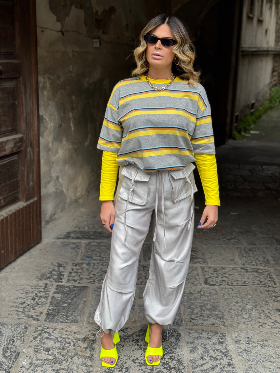 Pantalone Cargo Farah Grigio