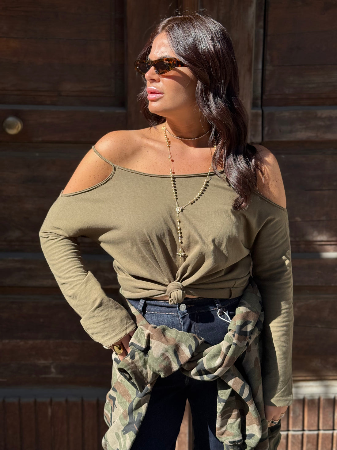 Maglia Jane Verde Militare