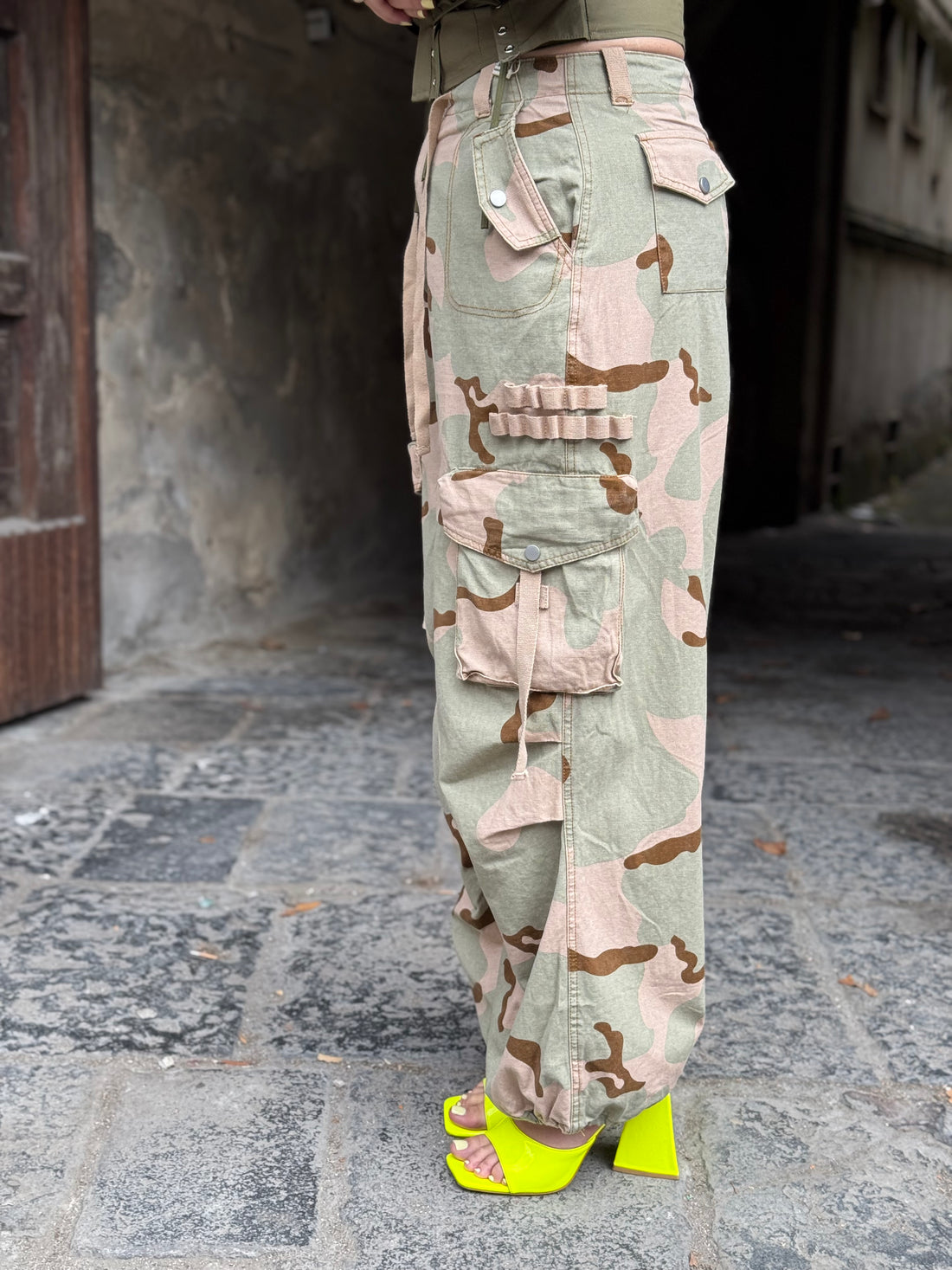 Jeans Cargo Mimetico