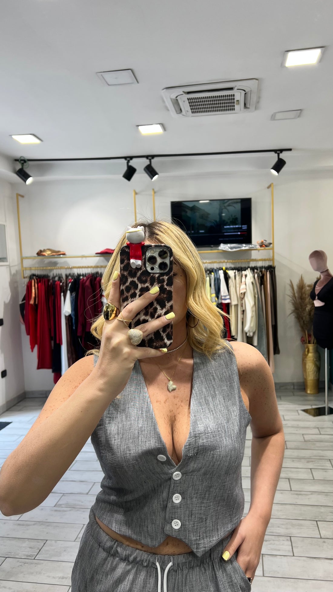Coordinato Nicole Grigio Bruciato