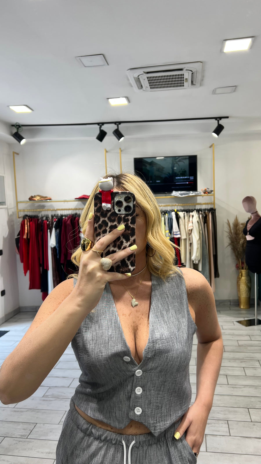 Coordinato Nicole Grigio Bruciato
