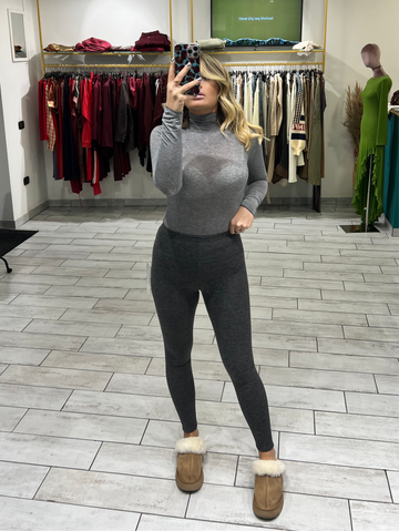 Leggings Pile Grigio Scuro