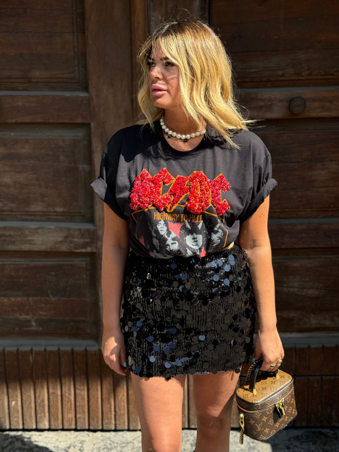 T-Shirt Rock ACDC Fire Hell