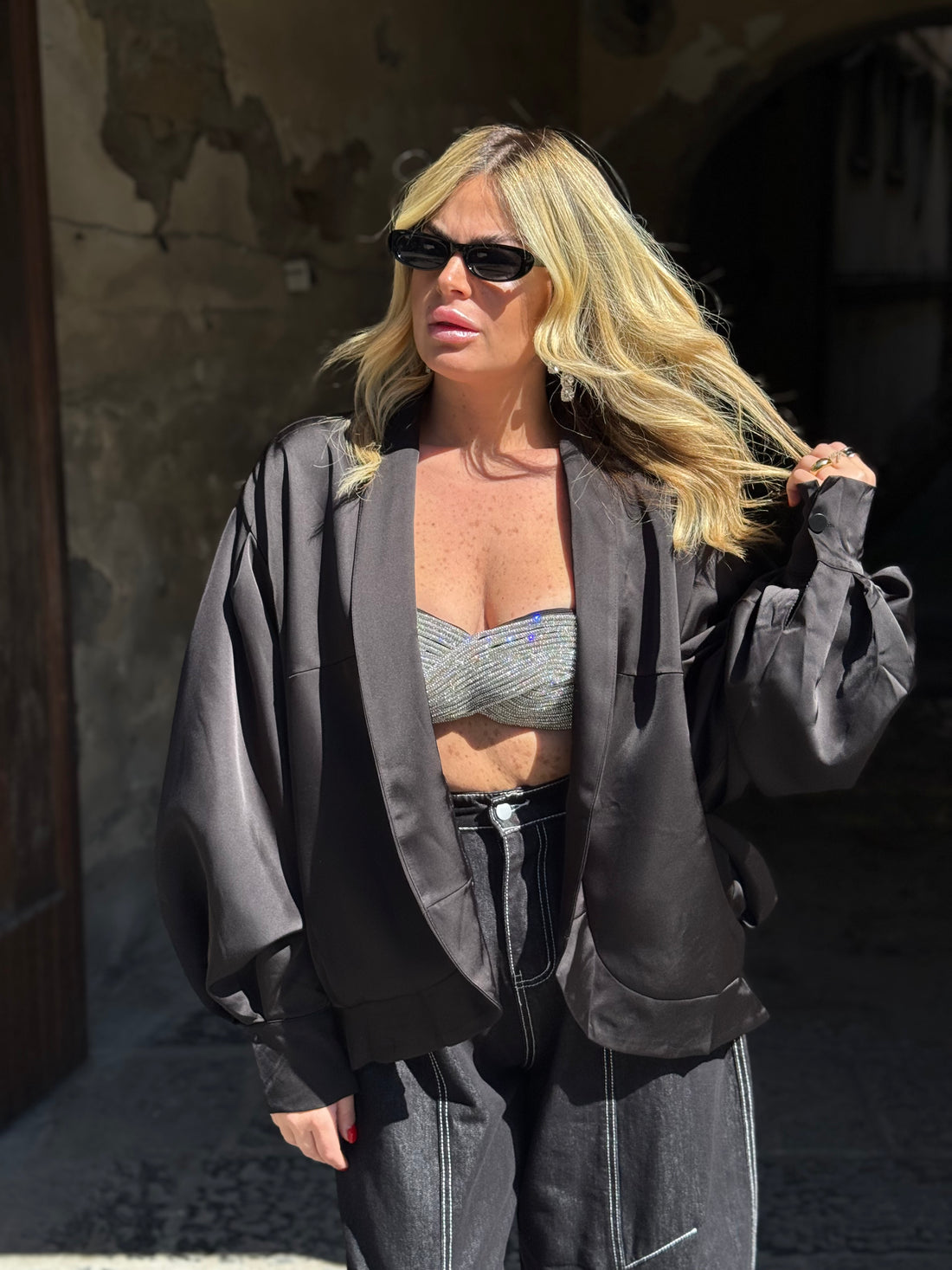 Bomber Satin