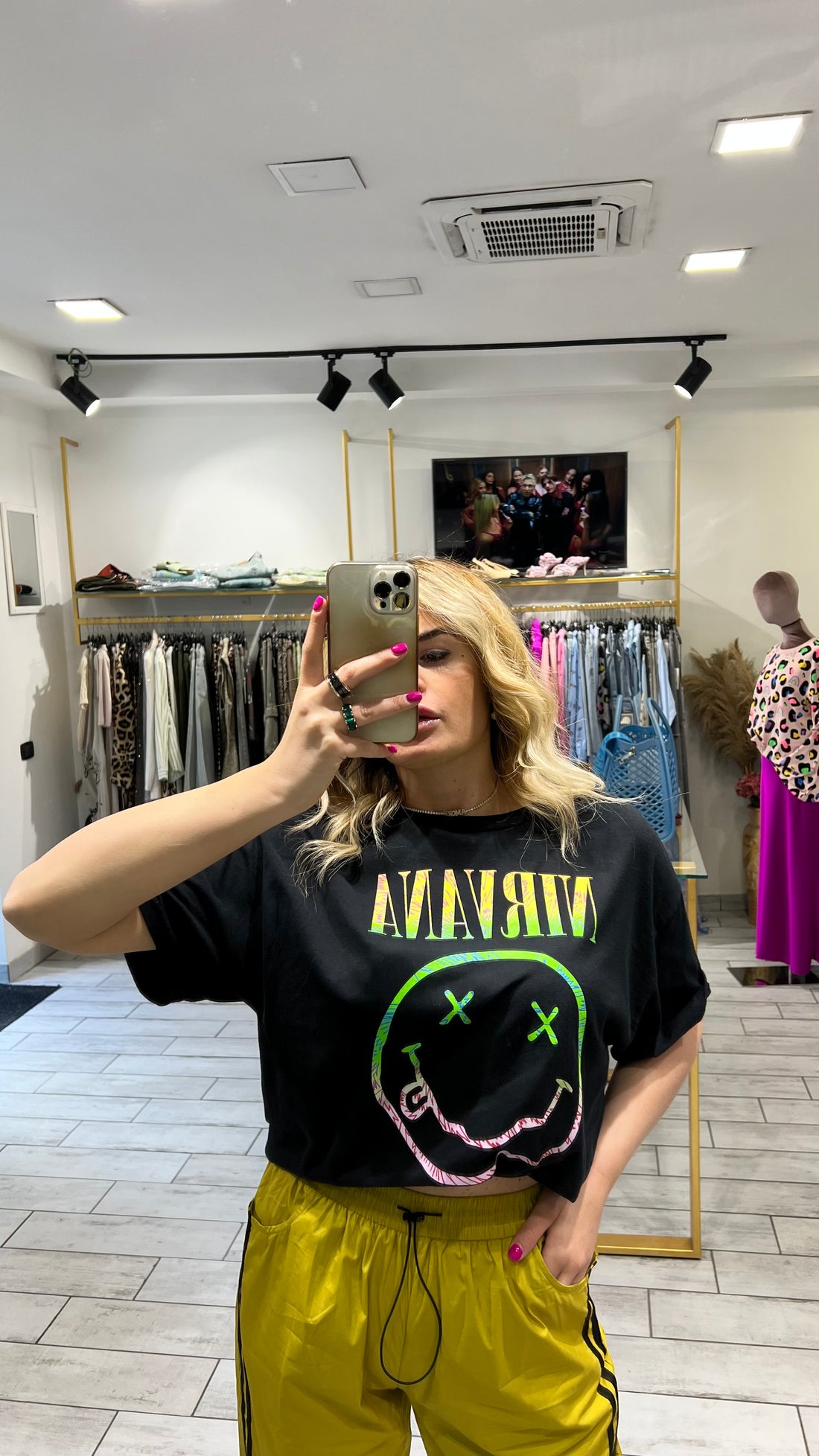 T-Shirt Rock Nirvana Smile