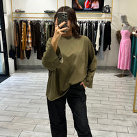 Maxi Shirt Itta Verde Militare