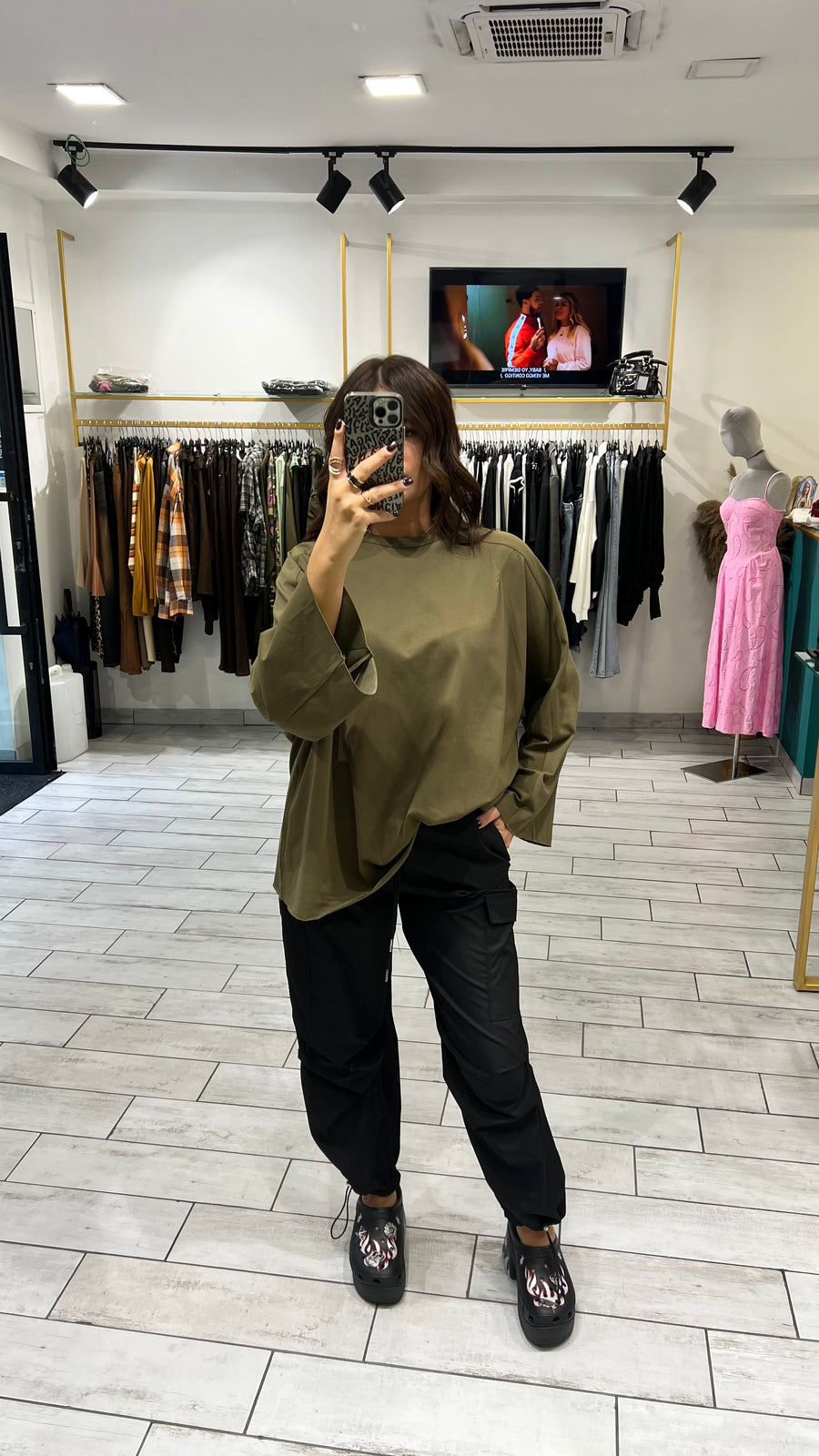 Maxi Shirt Itta Verde Militare