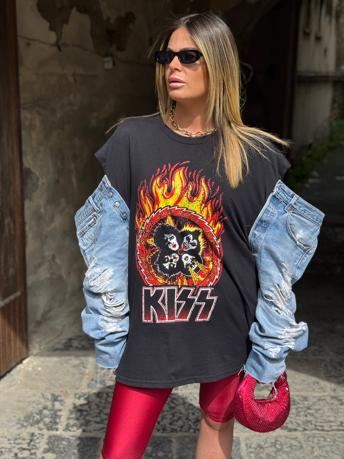 T-Shirt Rock Kiss Roll Levi’s