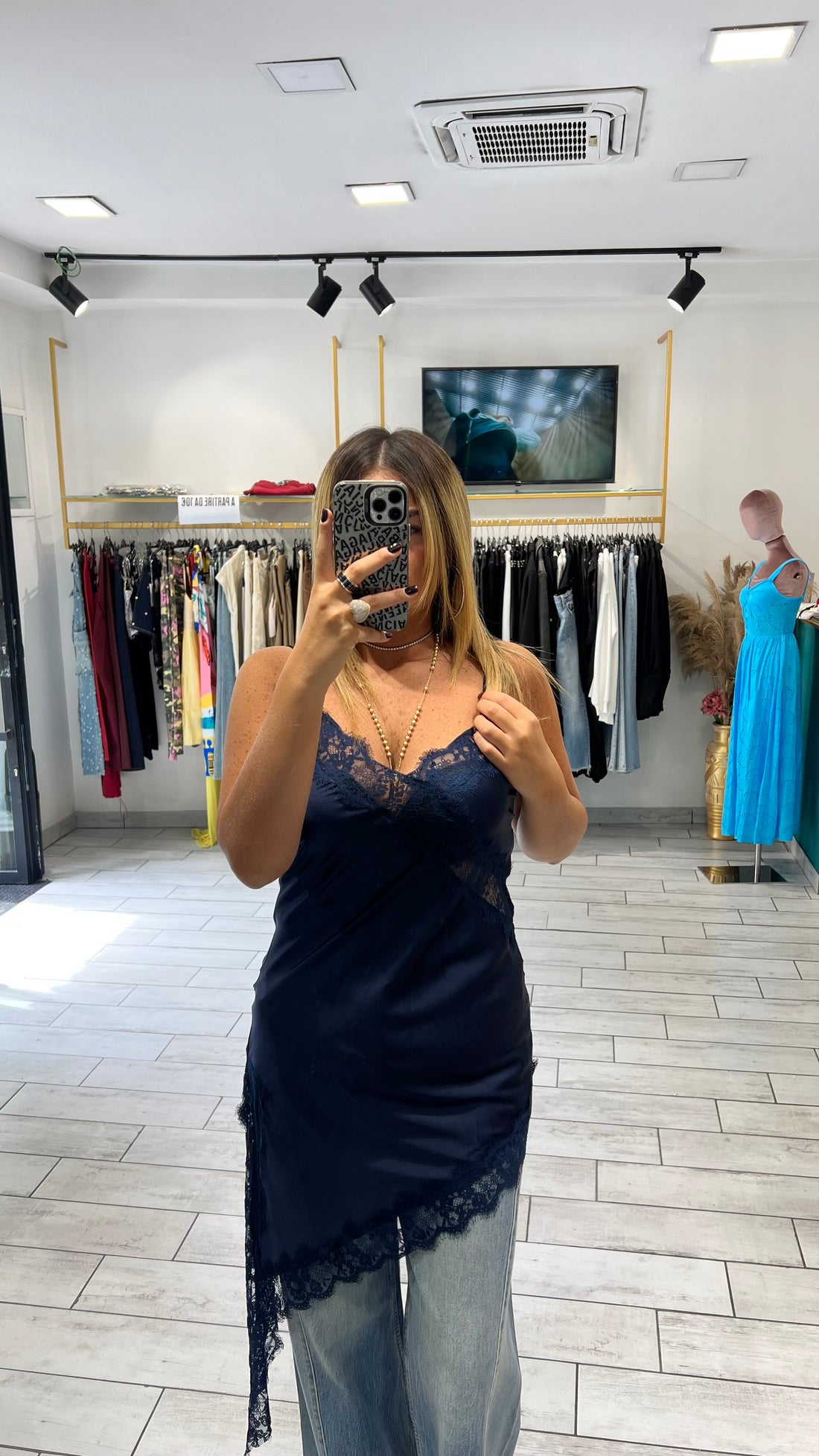 Mini Dress Shiry in raso