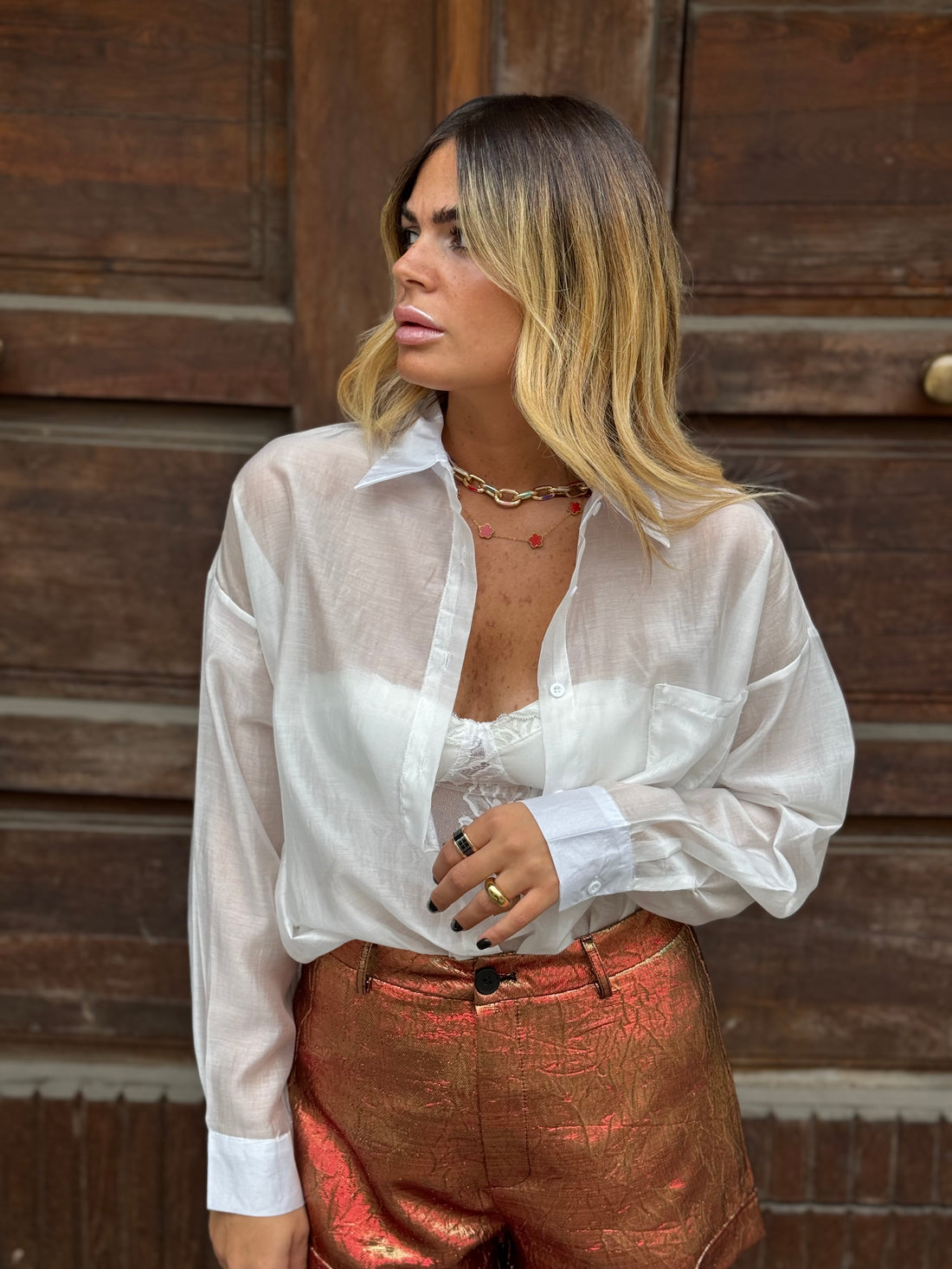 Pantaloncino Miami Rosso-Arancio/Oro