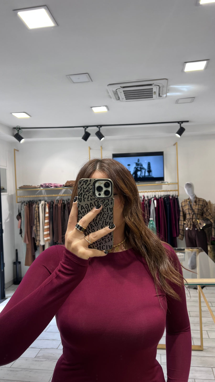 Maglia Carly a girocollo Vinaccia