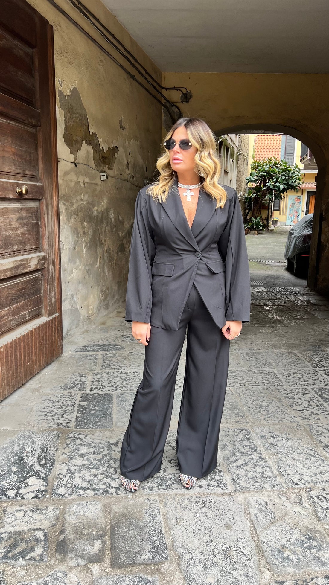 Tailleur Linda Nero
