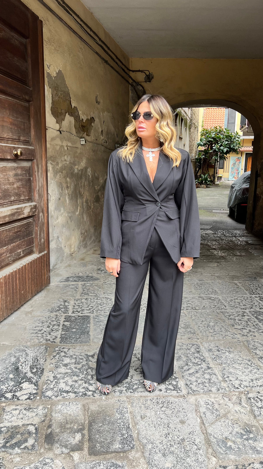 Tailleur Linda Nero