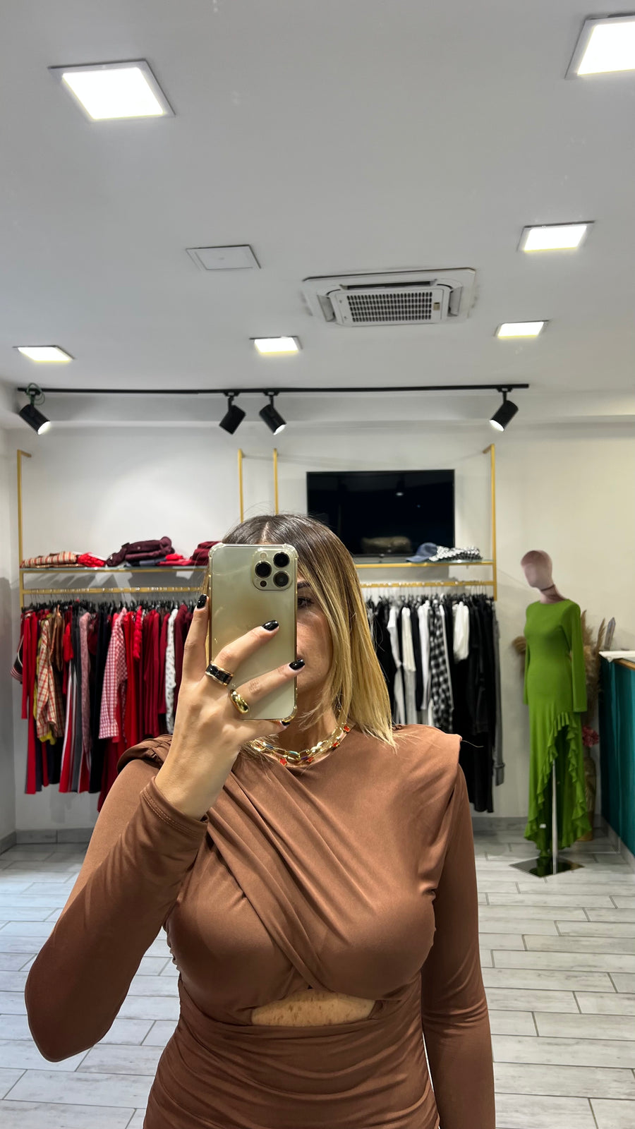 Dress Vale Marrone